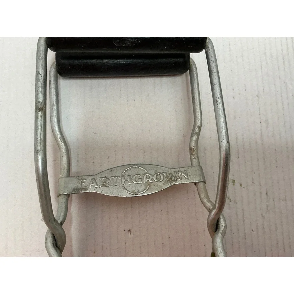 Vintage Potato Ricer Green Metal Hand Press Fruit Masher Farmhouse